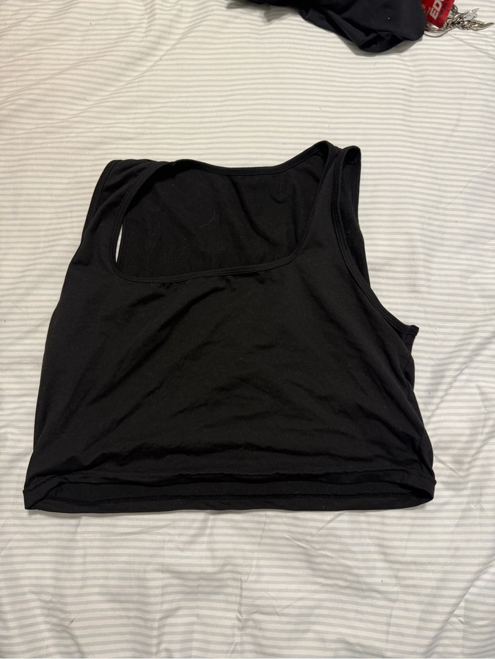Amazon Women's Black Scoop Back Tank Top